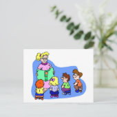 Carte Postale Heure de l'étude en classe (Debout devant)