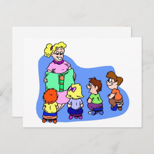 Carte Postale Heure de l'étude en classe (Devant / Derrière)