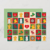 carte postale heure de noël (Devant / Derrière)