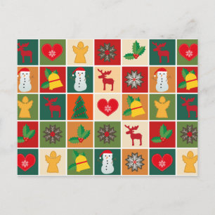 carte postale heure de noël