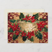 carte postale heure de noël (Devant / Derrière)