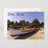 Carte Postale Heure de plage indienne (Devant / Derrière)