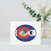 CARTE POSTALE HEURE DE SKI DE COLORADO (Debout devant)