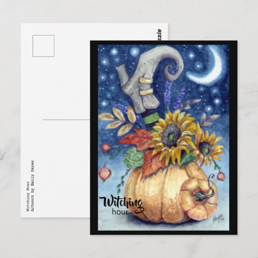 Carte Postale Heure de sortie (Devant / Derrière)