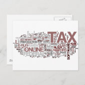 Carte Postale Heure de taxe (Devant / Derrière)