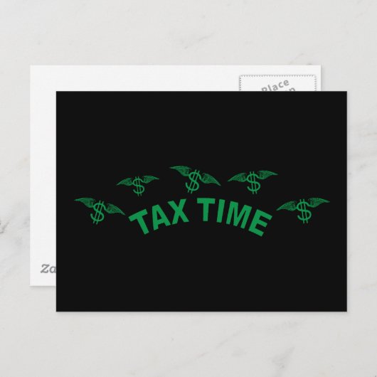 Carte Postale Heure de taxe (Devant / Derrière)