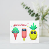 Carte Postale Heure d'été (Debout devant)