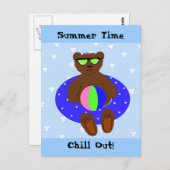 Carte Postale Heure d'été (Devant / Derrière)