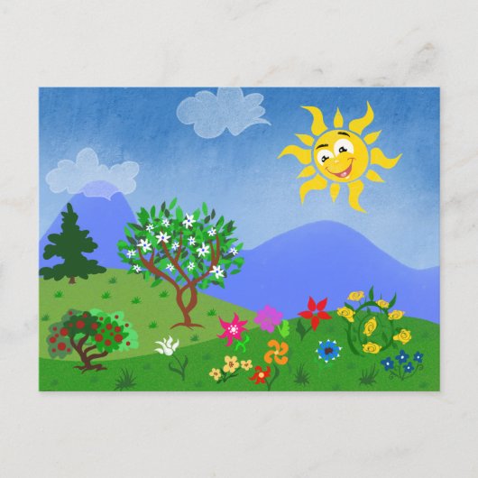 Carte Postale Heure d'été (Devant)