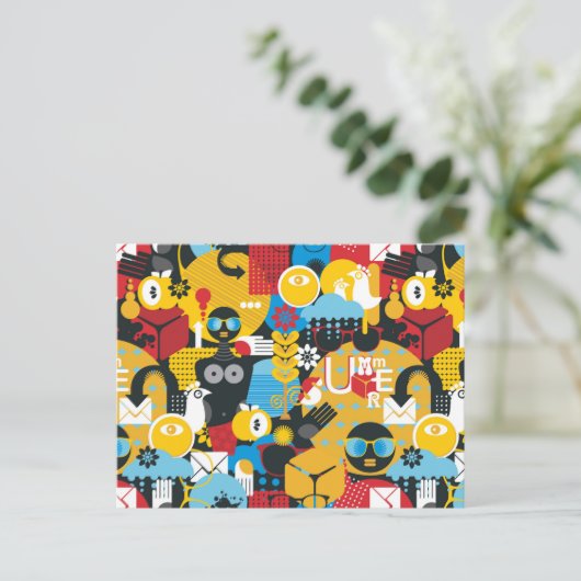 Carte Postale Heure d'été (Debout devant)