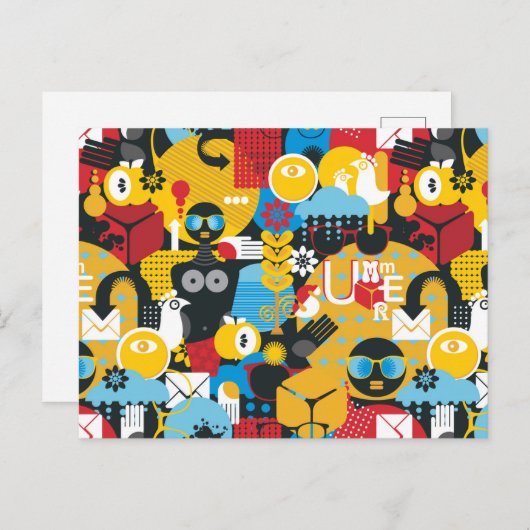 Carte Postale Heure d'été (Devant / Derrière)