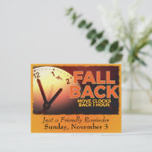 Carte Postale Heure d'été Rappel des activités (Debout devant)