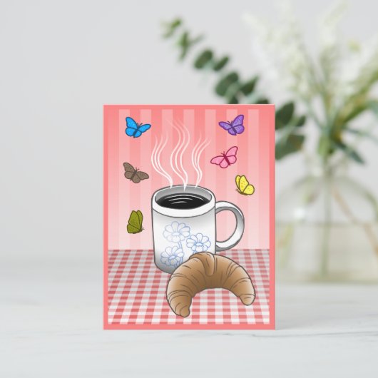 Carte Postale Heure du café (Debout devant)