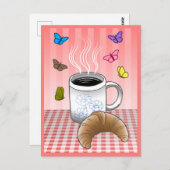 Carte Postale Heure du café (Devant / Derrière)
