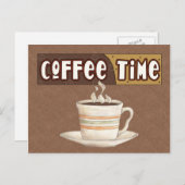Carte postale Heure du café (Devant / Derrière)