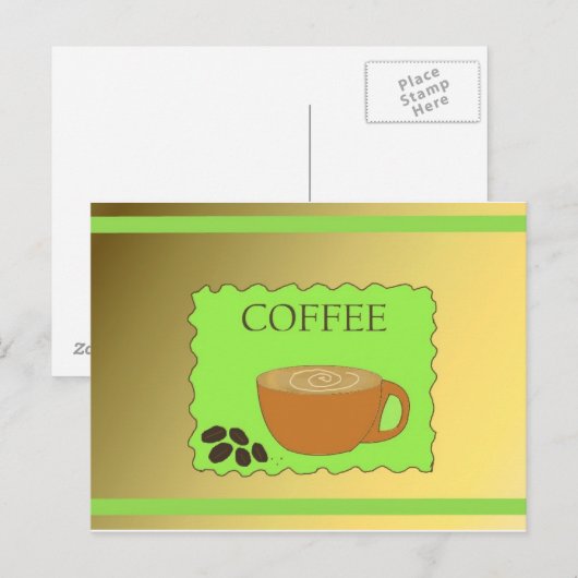 Carte Postale Heure du café (Devant / Derrière)