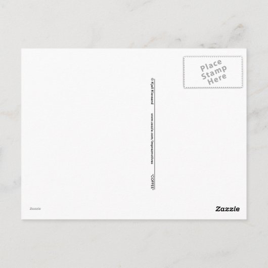 Carte Postale Heure du café (Dos)