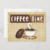 Carte postale Heure du café (Devant / Derrière)