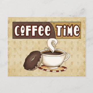 Carte postale Heure du café