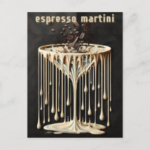 Carte Postale Heure du cocktail Espresso Martini