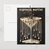 Carte Postale Heure du cocktail Espresso Martini (Devant / Derrière)