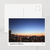 Carte Postale Heure du coucher du soleil à Melbourne (Devant / Derrière)