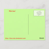 Carte Postale Heure du courrier ! (Dos)