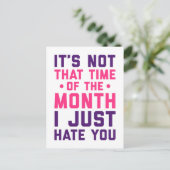 Carte Postale Heure Du Mois Citation Drôle (Debout devant)