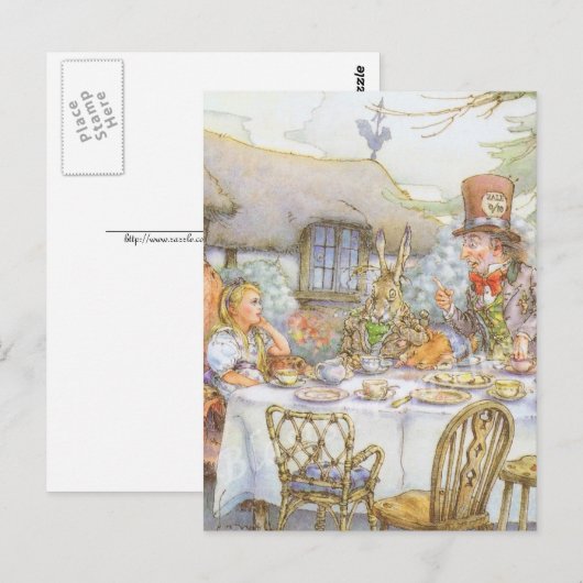 Carte Postale Heure du Tea Party (Devant / Derrière)