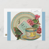 Carte Postale Heure du thé (Devant / Derrière)