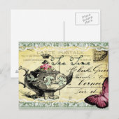 Carte Postale Heure du thé (Devant / Derrière)