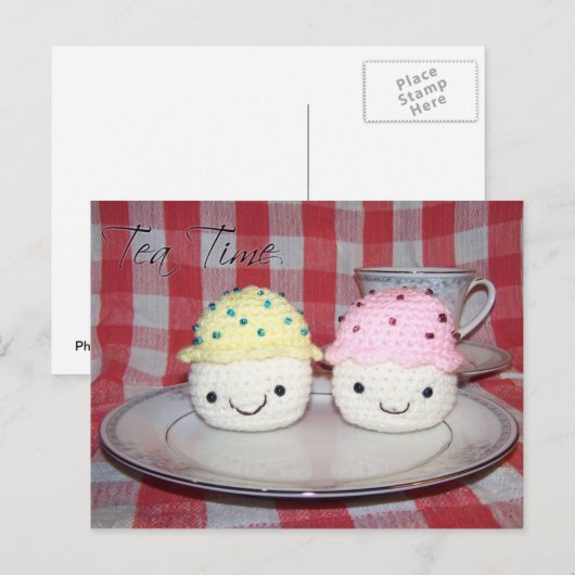 Carte Postale Heure du thé (Devant / Derrière)