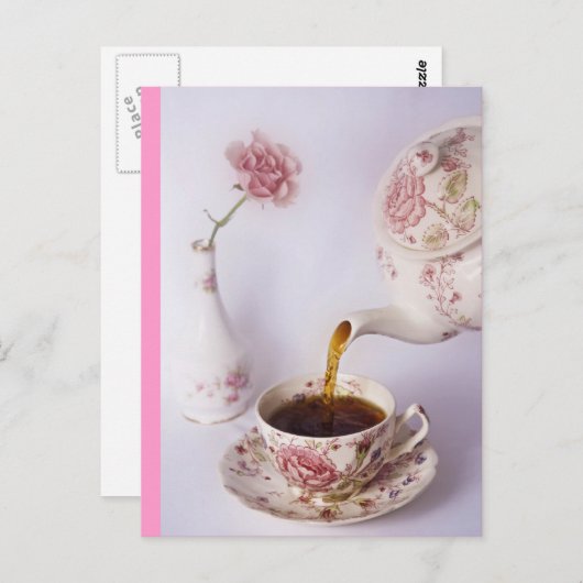 Carte Postale Heure du thé (Devant / Derrière)