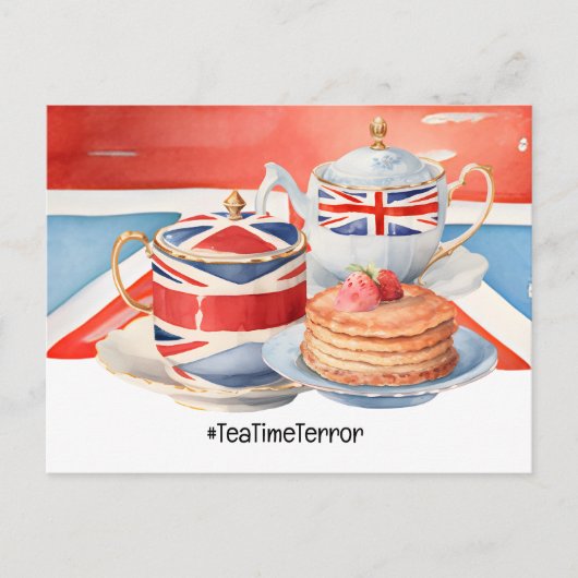 Carte Postale Heure du thé à Londres (Devant)