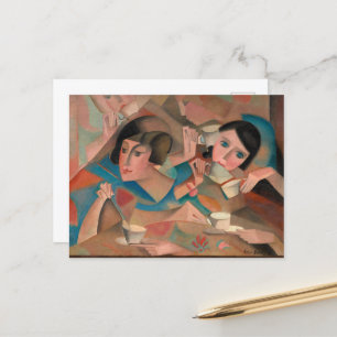 Carte Postale Heure du thé par Alice Bailly
