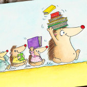 Carte Postale Heure d'une histoire de bedtime