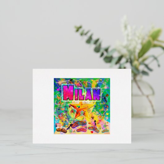 Carte postale Heure Epoch Milan (Debout devant)