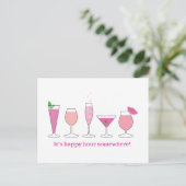 Carte Postale heure heureuse (Debout devant)