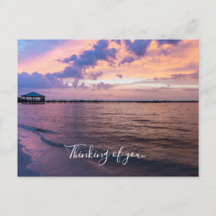 Carte Postale Heure magique de Navarre Beach, coucher de soleil,