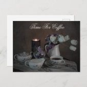 Carte postale Heure pour café (Devant / Derrière)