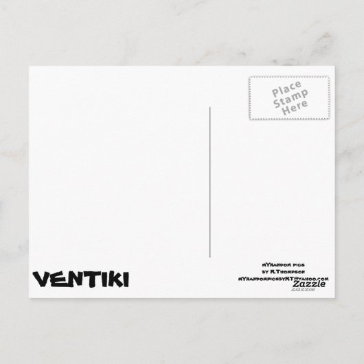 Carte Postale Heure Tiki (Dos)