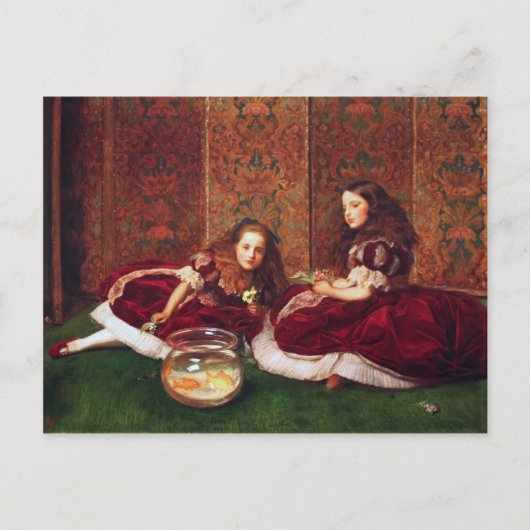 Carte Postale Heures de loisirs - John Everett Millais (Devant)