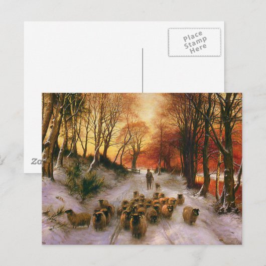 Carte Postale Heures du soir (Devant / Derrière)