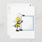 Carte Postale Heureuse abeille (Devant / Derrière)