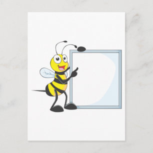 Carte Postale Heureuse abeille
