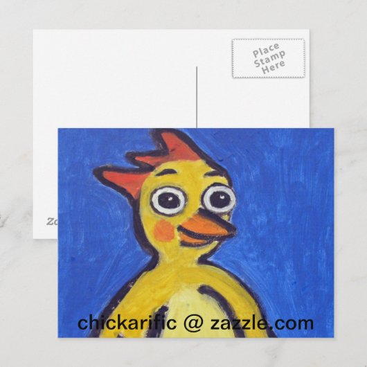 Carte postale heureuse de Chickarific (Devant / Derrière)