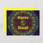 Carte postale heureuse de Diwali (Devant / Derrière)