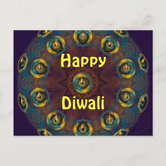Carte postale heureuse de Diwali (Devant)