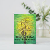 Carte postale heureuse de jour de la terre (Debout devant)
