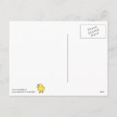 Carte postale heureuse de Pâques de petits canards (Dos)
